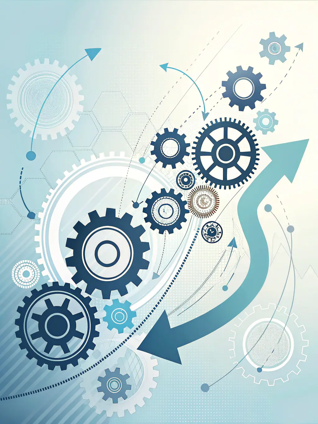 A graphic illustrating automated workflows and processes, showcasing Aegis IT Advisors' automation strategies.