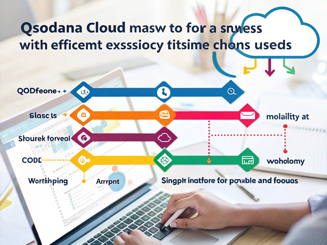 A dynamic graphic illustrating automated workflows and processes, highlighting efficiency and streamlined operations. The image should convey precision, speed, and reduced manual effort.